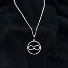 Diamonds Infinity Eternity Pendant Necklace Natural - ( HI-SI ) - Rosec Jewels