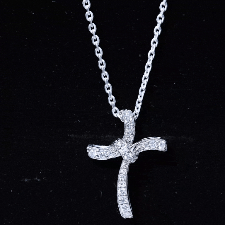 Certified Lab Grown Diamond Catholic Cross Pendant Lab - ( EF-VS ) - Rosec Jewels