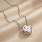 IGI Certified 3 Carat Lab Grown Diamond Solitaire Necklace for Women Lab - ( E-VS1 ) - Rosec Jewels