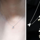Rosec Jewels-Lab Grown Diamond Initial A Necklace 2 Carat