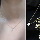 Rosec Jewels-2 Carat Initial B Necklace with Certified Lab Grown Diamond