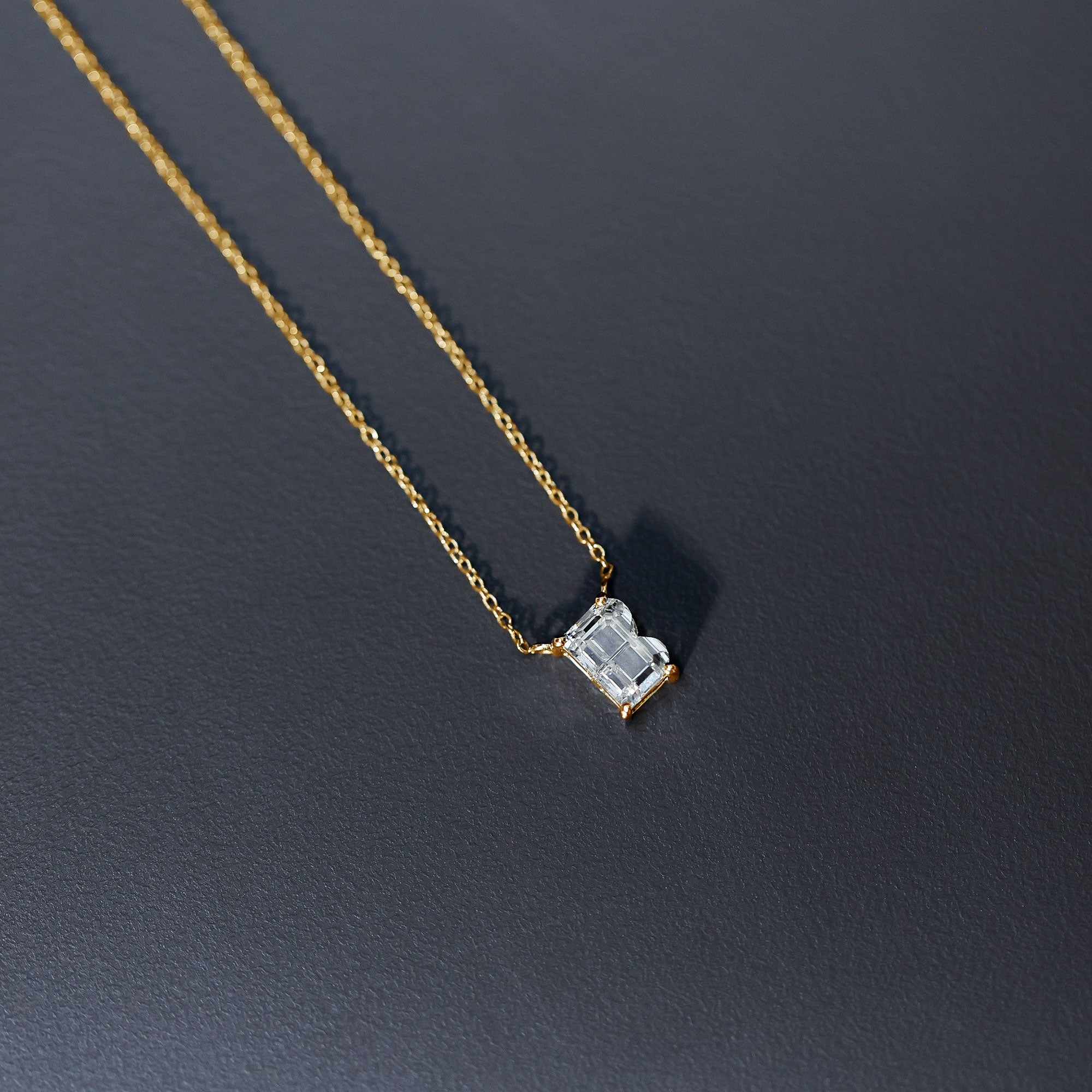 Rosec Jewels-2 Carat Initial B Necklace with Certified Lab Grown Diamond