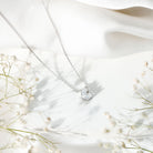 Rosec Jewels-Fancy Cut 2 Carat Lab Grown Diamond Letter C Necklace with Chain