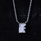 Rosec Jewels-2 Carat Lab Grown Diamond Letter E Necklace for Her