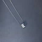 Rosec Jewels-2 Carat Lab Grown Diamond Letter E Necklace for Her