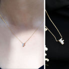 Rosec Jewels-2 Carat Lab Grown Diamond Necklace with Initial F