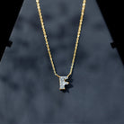 Rosec Jewels-2 Carat Lab Grown Diamond Necklace with Initial F