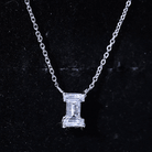 Rosec Jewels-Lab Grown 2 Carat Diamond Initial Necklace I with Certificate