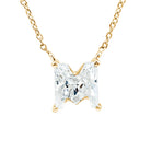 Rosec Jewels-2 Carat Lab Grown Diamond M Letter Necklace for Women