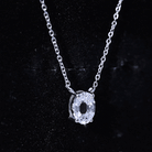 Rosec Jewels-Solitaire Lab Grown 2 Carat Diamond Initial O Necklace with Chain