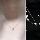 Rosec Jewels-2 Carat Lab Grown Diamond P Initial Necklace with Certificate