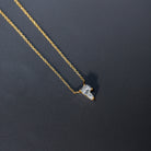 Rosec Jewels-2 Carat Lab Grown Diamond P Initial Necklace with Certificate