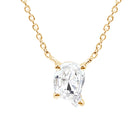 Rosec Jewels-2 Carat Solitaire Lab Created Diamond Initial Q Necklace
