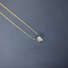 Rosec Jewels-2 Carat Solitaire Lab Created Diamond Initial Q Necklace