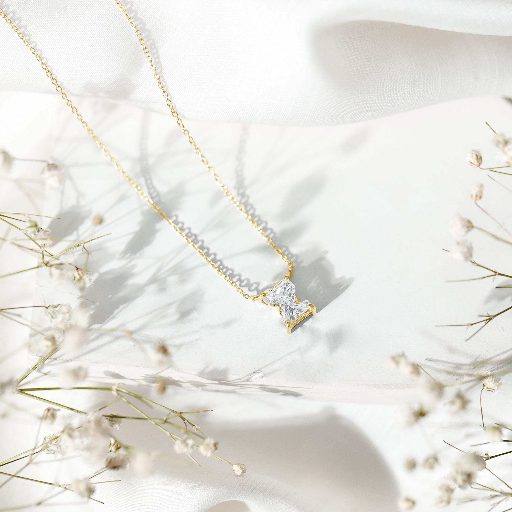 Rosec Jewels-Certified Lab Grown 2 Carat Diamond Z Initial Necklace