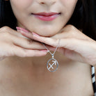 Certified Moissanite Sagittarius Zodiac Sign Necklace D-VS1 - Rosec Jewels