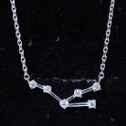 Moissanite Constellation Taurus Zodiac Sign Necklace D-VS1 - Rosec Jewels