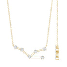 Moissanite Constellation Taurus Zodiac Sign Necklace D-VS1 - Rosec Jewels