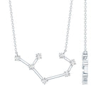 Certified Moissanite Constellation Sagittarius Zodiac Sign Necklace D-VS1 - Rosec Jewels
