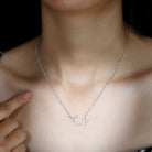 Certified Moissanite Constellation Sagittarius Zodiac Sign Necklace D-VS1 - Rosec Jewels