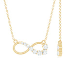Certified Moissanite Infinity Necklace D-VS1 - Rosec Jewels