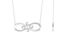 Rosec Jewels-0.25 CT Diamond Minimal Infinity Necklace in Prong Setting