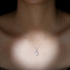 2 Carat Heart Shape Ethiopian Opal Infinity Pendant with Diamond AAA - Rosec Jewels