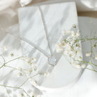 Rosec Jewels-Bezel Set 8mm Lab Grown Diamond Heart Locket Necklace for Women