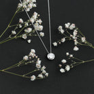 Rosec Jewels-Bezel Set 7mm Lab Grown Diamond Solitaire Stackable Necklace