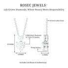 Rosec Jewels-Certified Lab Grown Diamond Double Heart Promise Necklace