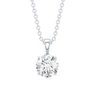 1 CT Certified Moissanite Solitaire Pendant in Claw Set D-VS1 - Rosec Jewels