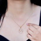 Diamonds Infinity Eternity Pendant Necklace Lab - ( EF-VS ) - Rosec Jewels