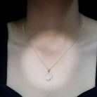 Rosec Jewels-Designer Lotus Flower Diamond Necklace