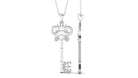 Rosec Jewels-1/4 CT Diamond and Gold Vintage Key Pendant