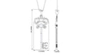 Rosec Jewels-1/4 CT Diamond and Gold Vintage Key Pendant