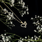 Rosec Jewels-Diamond Heart and Music Note Pendant Necklace