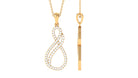 Rosec Jewels-Minimal Diamond Infinity Pendant in Pave Setting