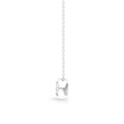 Bezel Set 3 Carat Moissanite Solitaire Necklace D-VS1 - Rosec Jewels