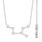 Moissanite Virgo Zodiac Constellation Necklace D-VS1 - Rosec Jewels