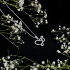 Rosec Jewels-Diamond Heart and Music Note Pendant Necklace