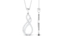 Rosec Jewels-Minimal Diamond Infinity Pendant in Pave Setting