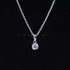 Round Brilliant Cut 5 MM Lab Diamond Solitaire Necklace for Women Lab - ( EF-VS ) - Rosec Jewels
