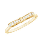Rosec Jewels-Natural Diamond Bow Promise Ring for Women