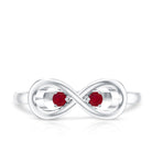 Rosec Jewels-Natural Ruby Infinity Promise Ring for Women