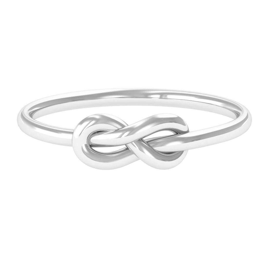 Personalized infinity heart promise ring for Her, Sterling Silver