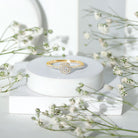 Brilliant Cut Diamond Engagement Ring in Illusion Setting Natural - ( HI-SI ) - Rosec Jewels