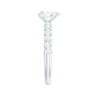Pear Shaped Moissanite Solitaire Engagement Ring D-VS1 - Rosec Jewels