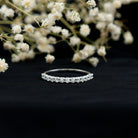 Rosec Jewels-Round Cut Diamond Stackable Eternity Band