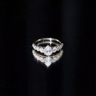 Rosec Jewels-Perfect Pear Engagement Ring with Moissanite