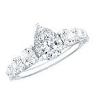 Rosec Jewels-Perfect Pear Engagement Ring with Moissanite